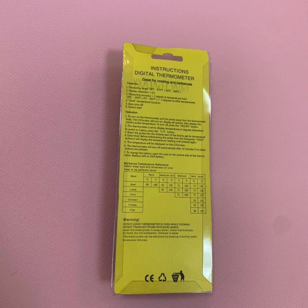 GRACEGALAXY Probe type household food thermometer foldable GRACEGALAXY Probe type household food thermometer foldable