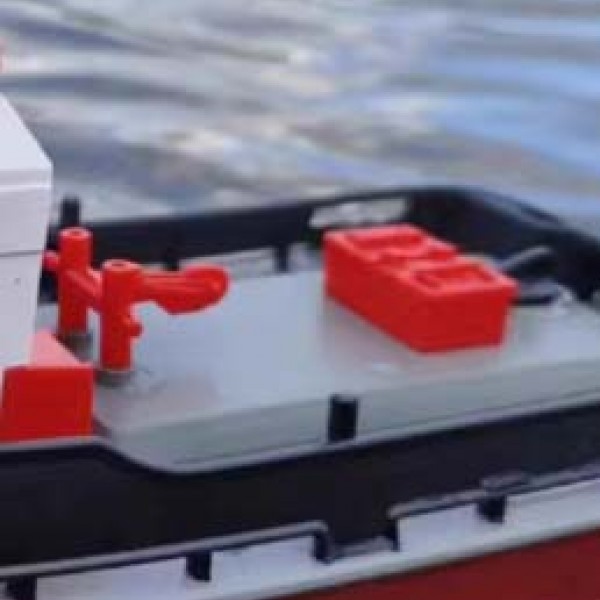 ZestFire Mini remote control tugboat Children's water toy boat ZestFire Mini remote control tugboat Children's water toy boat