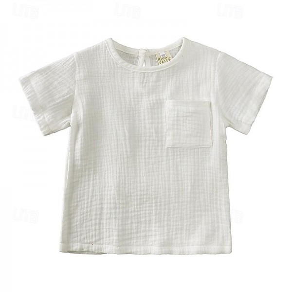 2 Pieces Toddler Boys T-shirt & Shorts Outfit Solid Color Short Sleeve Set School Fashion Summer Spring 3-7 Years 2 Pieces Toddler Boys T-shirt & Shorts Outfit Solid Color Short Sleeve Set School Fashion Summer Spring 3-7 Years