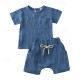 2 Pieces Toddler Boys T-shirt & Shorts Outfit Solid Color Short Sleeve Set School Fashion Summer Spring 3-7 Years 2 Pieces Toddler Boys T-shirt & Shorts Outfit Solid Color Short Sleeve Set School Fashion Summer Spring 3-7 Years
