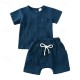 2 Pieces Toddler Boys T-shirt & Shorts Outfit Solid Color Short Sleeve Set School Fashion Summer Spring 3-7 Years 2 Pieces Toddler Boys T-shirt & Shorts Outfit Solid Color Short Sleeve Set School Fashion Summer Spring 3-7 Years