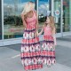 Mommy And Me Dresses Women And Girls 4th Of July Independence Day Polka Dot Star Print Stripe Long Maxi Fashion Dress Mommy And Me Dresses Women And Girls 4th Of July Independence Day Polka Dot Star Print Stripe Long Maxi Fashion Dress
