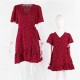 Mommy And Me Dresses Summer New Polka Dot Parent-child Dress Short Sleeved Soft Polyester Dresses Family Matching Outfits