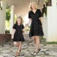 Mommy And Me Dresses Summer New Polka Dot Parent-child Dress Short Sleeved Soft Polyester Dresses Family Matching Outfits
