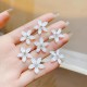 Elegant 10-Piece Flower Hair Clips for Girls - All-Season Princess Style Accessories, Perfect for Casual Chic &amp; Gifts