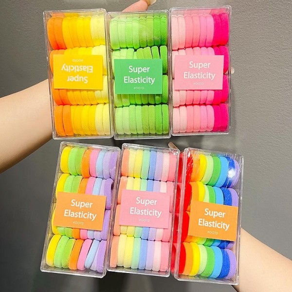 Children's Colored Hair Loop, Large Size, Not Harmful To Hair, High Ponytail Hair Rope, Tied Headband, Durable, High Elastic Rubber Band Leather Cover For Girls Children's Colored Hair Loop, Large Size, Not Harmful To Hair, High Ponytail Hair Rope, Tied Headband, Durable, High Elastic Rubber Band Leather Cover For Girls