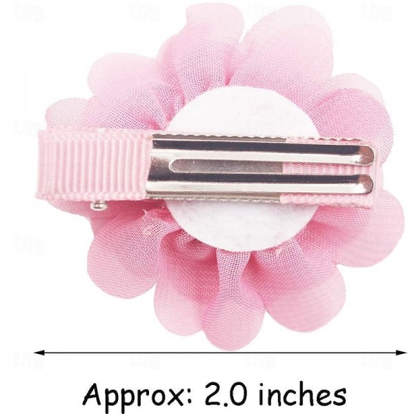 20PCS 2" Chiffon Flower Hair Bows Clips Flower Tiny Hair Clips Fine Hair for Girls Infants Toddlers Set of 20 Pairs 20PCS 2" Chiffon Flower Hair Bows Clips Flower Tiny Hair Clips Fine Hair for Girls Infants Toddlers Set of 20 Pairs