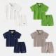 2 Pieces Toddler Boys T-shirt & Shorts Outfit Solid Color Short Sleeve Set School Fashion Daily Summer Spring 3-7 Years Navy White Green 2 Pieces Toddler Boys T-shirt & Shorts Outfit Solid Color Short Sleeve Set School Fashion Daily Summer Spring 3-7 Years Navy White Green