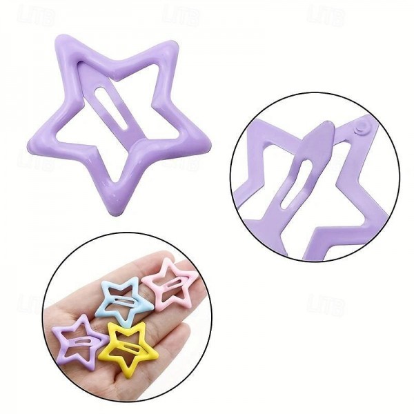 42PCS Glitter Star Hair Clips for Baby Girls - Adorable School-Ready Accessories &amp; Perfect Gifts