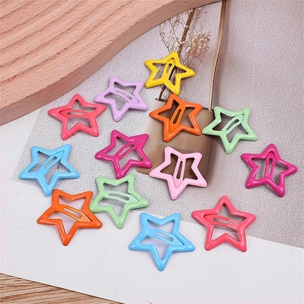 42PCS Glitter Star Hair Clips for Baby Girls - Adorable School-Ready Accessories &amp; Perfect Gifts