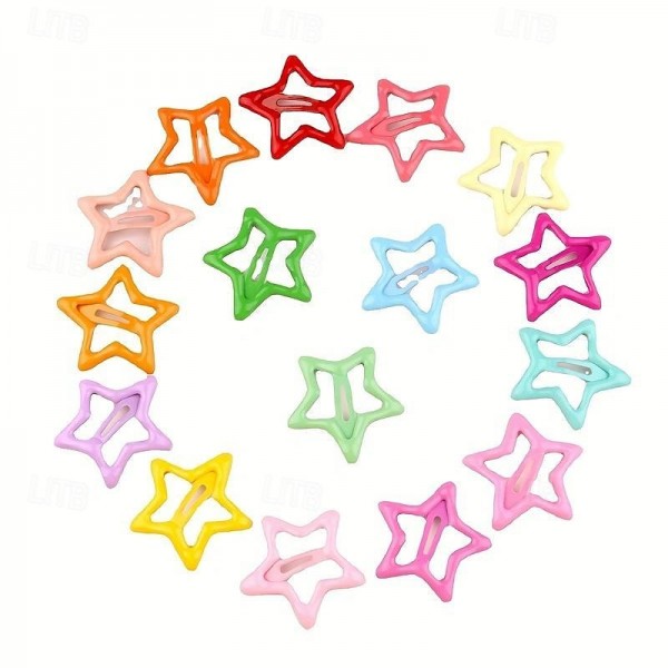 42PCS Glitter Star Hair Clips for Baby Girls - Adorable School-Ready Accessories &amp; Perfect Gifts