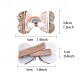 A Pair Little Girl Golden Butterfly Pair Clip Rainbow Bow Bang Clip Children's Glitter Leather Full Bag Clip A Pair Little Girl Golden Butterfly Pair Clip Rainbow Bow Bang Clip Children's Glitter Leather Full Bag Clip