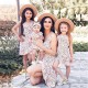 Mommy And Me Summer Dresses V-neck Sexy Waistband Floral Summer Vacation Beach Casual Princess Mother Daughter Dress Matching Family Outfits Mother Kids Mommy And Me Summer Dresses V-neck Sexy Waistband Floral Summer Vacation Beach Casual Princess Mother Daughter Dress Matching Family Outfits Mother Kids