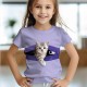 Girls' 3D Cat Tee Shirts Pink Short Sleeve 3D Print Summer Active Fashion Cute Polyester Kids 3-12 Years Crew Neck Outdoor Casual Daily Regular Fit Girls' 3D Cat Tee Shirts Pink Short Sleeve 3D Print Summer Active Fashion Cute Polyester Kids 3-12 Years Crew Neck Outdoor Casual Daily Regular Fit