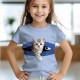 Girls' 3D Cat Tee Shirts Pink Short Sleeve 3D Print Summer Active Fashion Cute Polyester Kids 3-12 Years Crew Neck Outdoor Casual Daily Regular Fit Girls' 3D Cat Tee Shirts Pink Short Sleeve 3D Print Summer Active Fashion Cute Polyester Kids 3-12 Years Crew Neck Outdoor Casual Daily Regular Fit