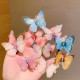 6pcs Butterfly Rhinestone Gradient Color Butterfly Hair Clips, Girls Hair Accessories 6pcs Butterfly Rhinestone Gradient Color Butterfly Hair Clips, Girls Hair Accessories