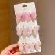 6pcs Butterfly Rhinestone Gradient Color Butterfly Hair Clips, Girls Hair Accessories 6pcs Butterfly Rhinestone Gradient Color Butterfly Hair Clips, Girls Hair Accessories