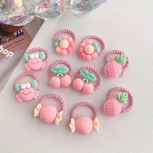 Adorable 30-Pack Girls' Elastic Hair Ties Bow & Animal Designs - Perfect for School & Gifts, Ponytail Ready Adorable 30-Pack Girls' Elastic Hair Ties Bow & Animal Designs - Perfect for School & Gifts, Ponytail Ready