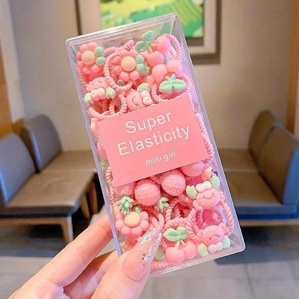 Adorable 30-Pack Girls' Elastic Hair Ties Bow & Animal Designs - Perfect for School & Gifts, Ponytail Ready Adorable 30-Pack Girls' Elastic Hair Ties Bow & Animal Designs - Perfect for School & Gifts, Ponytail Ready