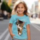 Girls' 3D Cat Tee Shirt Short Sleeve 3D Print Summer Active Fashion Cute Polyester Kids 3-12 Years Crew Neck Outdoor Casual Daily Regular Fit Girls' 3D Cat Tee Shirt Short Sleeve 3D Print Summer Active Fashion Cute Polyester Kids 3-12 Years Crew Neck Outdoor Casual Daily Regular Fit