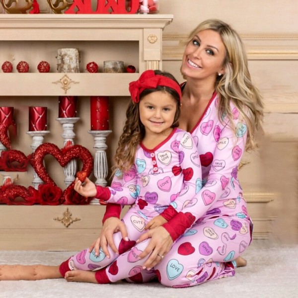 Mommy and Me Christmas Pajamas Graphic Home Print Pink Long Sleeve Mommy And Me Outfits Active Matching Outfits Mommy and Me Christmas Pajamas Graphic Home Print Pink Long Sleeve Mommy And Me Outfits Active Matching Outfits