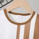 2 Pieces Toddler Boys T-shirt & Shorts Outfit Stripe Letter Short Sleeve Side Stripe Set School Fashion Daily Summer 3-7 Years Brown 2 Pieces Toddler Boys T-shirt & Shorts Outfit Stripe Letter Short Sleeve Side Stripe Set School Fashion Daily Summer 3-7 Years Brown