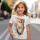 Girls' 3D Cat Tee Shirts Short Sleeve 3D Print Summer Active Fashion Cute Polyester Kids 3-12 Years Crew Neck Outdoor Casual Daily Regular Fit Girls' 3D Cat Tee Shirts Short Sleeve 3D Print Summer Active Fashion Cute Polyester Kids 3-12 Years Crew Neck Outdoor Casual Daily Regular Fit