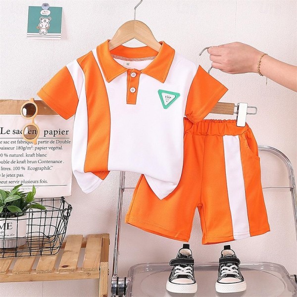 Boys' Set Trendy 0-5-year-old Children's Short sleeved Polo Shirt Infant Casual Summer Wear Boys' Set Trendy 0-5-year-old Children's Short sleeved Polo Shirt Infant Casual Summer Wear