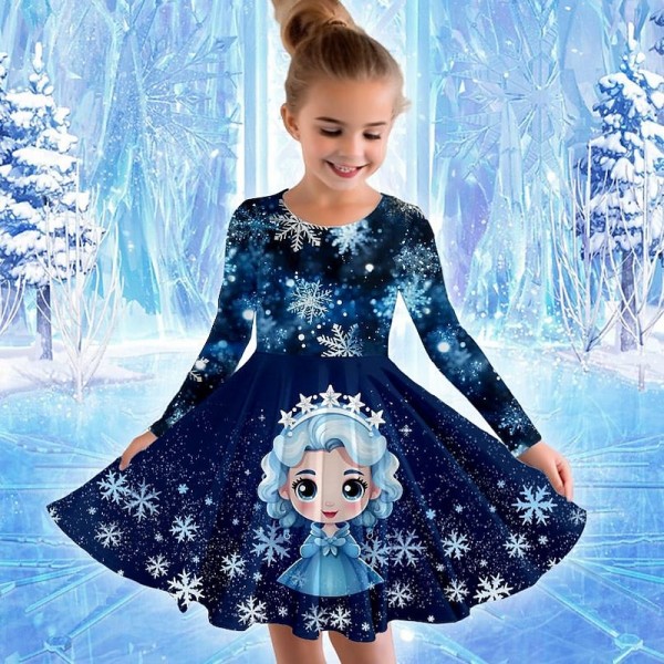 Girls' 3D Princess Dress Long Sleeve 3D Print Spring Fall Sports & Outdoor Daily Holiday Cute Casual Beautiful Kids 3-12 Years Casual Dress A Line Dress Above Knee Polyester Regular Fit Girls' 3D Princess Dress Long Sleeve 3D Print Spring Fall Sports & Outdoor Daily Holiday Cute Casual Beautiful Kids 3-12 Years Casual Dress A Line Dress Above Knee Polyester Regular Fit