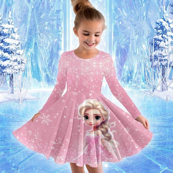 Girls' 3D Princess Dress Long Sleeve 3D Print Spring Fall Sports & Outdoor Daily Holiday Cute Casual Beautiful Kids 3-12 Years Casual Dress A Line Dress Above Knee Polyester Regular Fit Girls' 3D Princess Dress Long Sleeve 3D Print Spring Fall Sports & Outdoor Daily Holiday Cute Casual Beautiful Kids 3-12 Years Casual Dress A Line Dress Above Knee Polyester Regular Fit