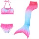 Kids Girls‘ Swimwear Bikini 3-10 Years 3pcs Three Piece Swimsuit Mermaid Tail The Little Mermaid Swimwear Gradient Sleeveless Blue Rainbow Red Beach Active Cosplay Costumes Bathing Suits Summer Kids Girls‘ Swimwear Bikini 3-10 Years 3pcs Three Piece Swimsuit Mermaid Tail The Little Mermaid Swimwear Gradient Sleeveless Blue Rainbow Red Beach Active Cosplay Costumes Bathing Suits Summer
