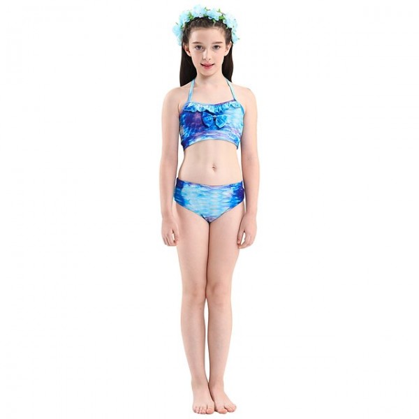 Kids Girls‘ Swimwear Bikini 3-10 Years 3pcs Three Piece Swimsuit Mermaid Tail The Little Mermaid Swimwear Gradient Sleeveless Blue Rainbow Red Beach Active Cosplay Costumes Bathing Suits Summer Kids Girls‘ Swimwear Bikini 3-10 Years 3pcs Three Piece Swimsuit Mermaid Tail The Little Mermaid Swimwear Gradient Sleeveless Blue Rainbow Red Beach Active Cosplay Costumes Bathing Suits Summer