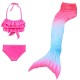 Kids Girls‘ Swimwear Bikini 3-10 Years 3pcs Three Piece Swimsuit Mermaid Tail The Little Mermaid Swimwear Gradient Sleeveless Blue Rainbow Red Beach Active Cosplay Costumes Bathing Suits Summer Kids Girls‘ Swimwear Bikini 3-10 Years 3pcs Three Piece Swimsuit Mermaid Tail The Little Mermaid Swimwear Gradient Sleeveless Blue Rainbow Red Beach Active Cosplay Costumes Bathing Suits Summer