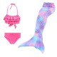 Kids Girls‘ Swimwear Bikini 3-10 Years 3pcs Three Piece Swimsuit Mermaid Tail The Little Mermaid Swimwear Gradient Sleeveless Blue Rainbow Red Beach Active Cosplay Costumes Bathing Suits Summer Kids Girls‘ Swimwear Bikini 3-10 Years 3pcs Three Piece Swimsuit Mermaid Tail The Little Mermaid Swimwear Gradient Sleeveless Blue Rainbow Red Beach Active Cosplay Costumes Bathing Suits Summer
