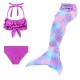 Kids Girls‘ Swimwear Bikini 3-10 Years 3pcs Three Piece Swimsuit Mermaid Tail The Little Mermaid Swimwear Gradient Sleeveless Blue Rainbow Red Beach Active Cosplay Costumes Bathing Suits Summer Kids Girls‘ Swimwear Bikini 3-10 Years 3pcs Three Piece Swimsuit Mermaid Tail The Little Mermaid Swimwear Gradient Sleeveless Blue Rainbow Red Beach Active Cosplay Costumes Bathing Suits Summer