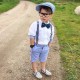 Boys 3D Color Block Shirt &amp; Shorts Formal Set Long Sleeve Summer Active Basic Casual Cotton Spandex Kids Toddler School Party Regular Fit