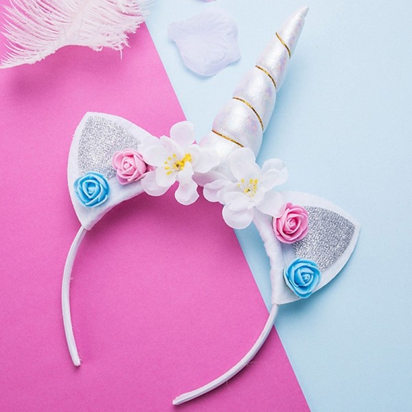 Kid Baby Girls' Unicorn Headband Floral Style Hair Accessories Blushing Pink Cute Adorable Party Accessories Kid Baby Girls' Unicorn Headband Floral Style Hair Accessories Blushing Pink Cute Adorable Party Accessories