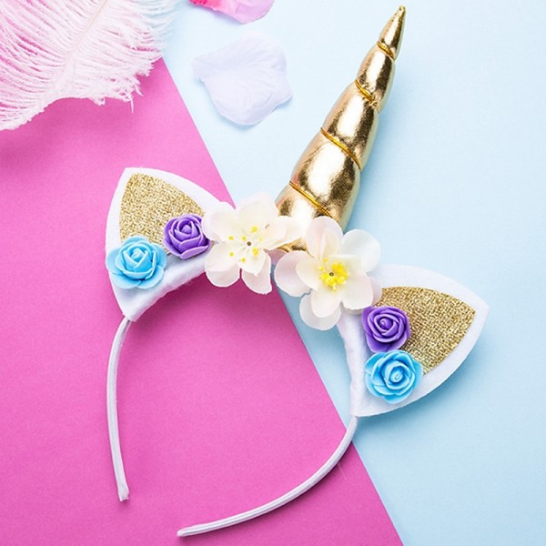 Kid Baby Girls' Unicorn Headband Floral Style Hair Accessories Blushing Pink Cute Adorable Party Accessories Kid Baby Girls' Unicorn Headband Floral Style Hair Accessories Blushing Pink Cute Adorable Party Accessories