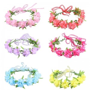 Kids Girls&#039; Floral Headbands Sweet Children&#039;s Wreath Blue Red  Floral Style Hair Accessories