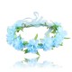 Kids Girls' Floral Headbands Sweet Children's Wreath Blue Red Floral Style Hair Accessories Kids Girls' Floral Headbands Sweet Children's Wreath Blue Red Floral Style Hair Accessories