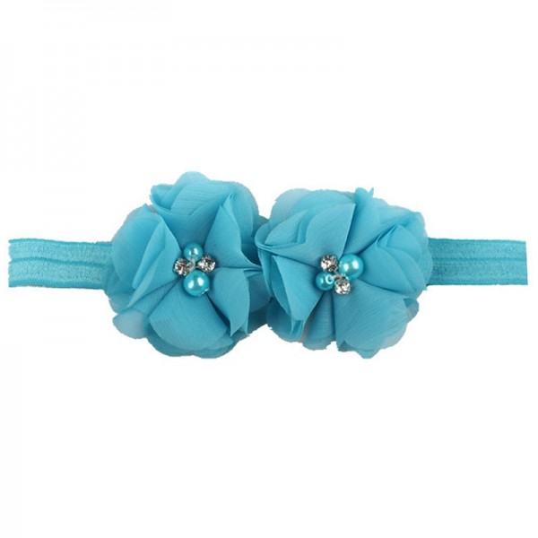 Kids / Toddler Girls' Fashion Baby Headband Two Hand-Stitched Chiffon Rhinestone Floral Headband Children's Flower Headband Hair Accessories Kids / Toddler Girls' Fashion Baby Headband Two Hand-Stitched Chiffon Rhinestone Floral Headband Children's Flower Headband Hair Accessories