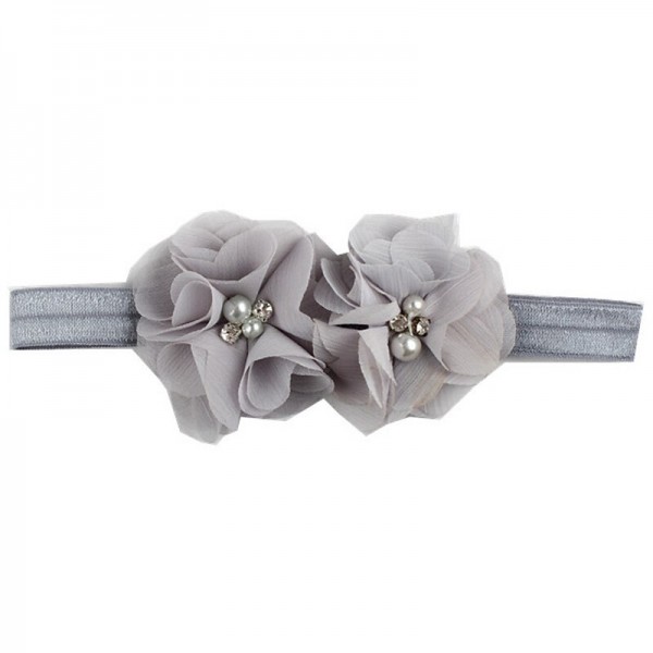 Kids / Toddler Girls' Fashion Baby Headband Two Hand-Stitched Chiffon Rhinestone Floral Headband Children's Flower Headband Hair Accessories Kids / Toddler Girls' Fashion Baby Headband Two Hand-Stitched Chiffon Rhinestone Floral Headband Children's Flower Headband Hair Accessories