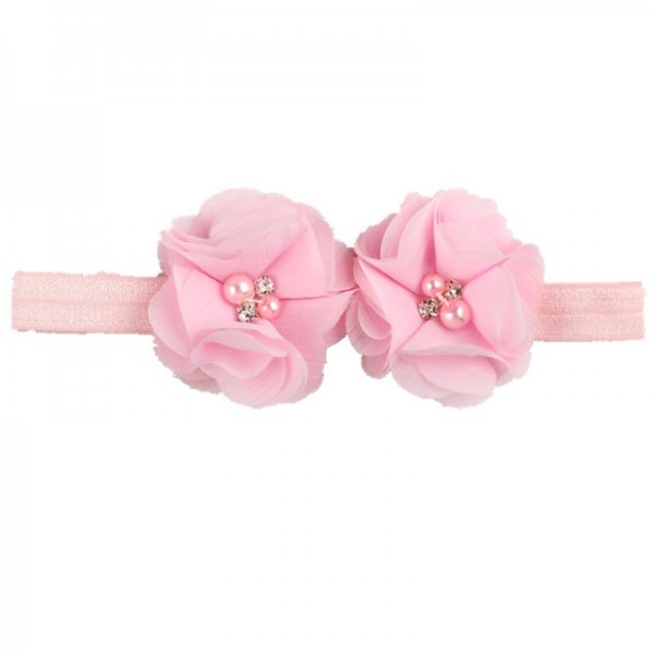 Kids / Toddler Girls' Fashion Baby Headband Two Hand-Stitched Chiffon Rhinestone Floral Headband Children's Flower Headband Hair Accessories Kids / Toddler Girls' Fashion Baby Headband Two Hand-Stitched Chiffon Rhinestone Floral Headband Children's Flower Headband Hair Accessories