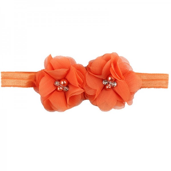 Kids / Toddler Girls' Fashion Baby Headband Two Hand-Stitched Chiffon Rhinestone Floral Headband Children's Flower Headband Hair Accessories Kids / Toddler Girls' Fashion Baby Headband Two Hand-Stitched Chiffon Rhinestone Floral Headband Children's Flower Headband Hair Accessories