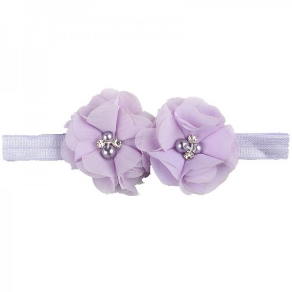 Kids / Toddler Girls' Fashion Baby Headband Two Hand-Stitched Chiffon Rhinestone Floral Headband Children's Flower Headband Hair Accessories Kids / Toddler Girls' Fashion Baby Headband Two Hand-Stitched Chiffon Rhinestone Floral Headband Children's Flower Headband Hair Accessories