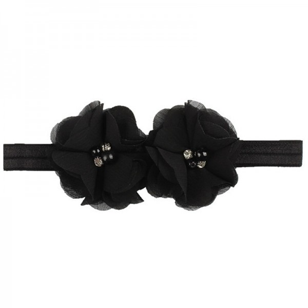 Kids / Toddler Girls' Fashion Baby Headband Two Hand-Stitched Chiffon Rhinestone Floral Headband Children's Flower Headband Hair Accessories Kids / Toddler Girls' Fashion Baby Headband Two Hand-Stitched Chiffon Rhinestone Floral Headband Children's Flower Headband Hair Accessories