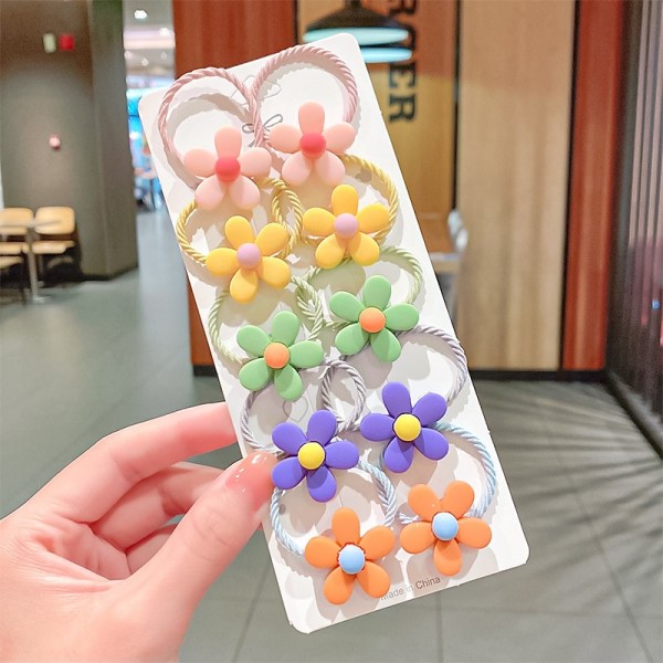 Kids / Toddler Girls' Hair Rope Cartoon Ten-Piece Cute Hair Rope Double Ponytail Hair Tie Girls High Elastic Rubber Band Hair Accessories Kids / Toddler Girls' Hair Rope Cartoon Ten-Piece Cute Hair Rope Double Ponytail Hair Tie Girls High Elastic Rubber Band Hair Accessories