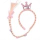 Kids Baby Girls' New Children's Jewelry Ice And Snow Aisha Wig Princess Snowflake Long Hair Braid Romance Toy Cos Props Accessories Kids Baby Girls' New Children's Jewelry Ice And Snow Aisha Wig Princess Snowflake Long Hair Braid Romance Toy Cos Props Accessories