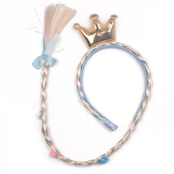 Kids Baby Girls' New Children's Jewelry Ice And Snow Aisha Wig Princess Snowflake Long Hair Braid Romance Toy Cos Props Accessories Kids Baby Girls' New Children's Jewelry Ice And Snow Aisha Wig Princess Snowflake Long Hair Braid Romance Toy Cos Props Accessories