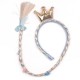 Kids Baby Girls' New Children's Jewelry Ice And Snow Aisha Wig Princess Snowflake Long Hair Braid Romance Toy Cos Props Accessories Kids Baby Girls' New Children's Jewelry Ice And Snow Aisha Wig Princess Snowflake Long Hair Braid Romance Toy Cos Props Accessories